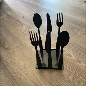 Fork, spoon & knife book ends